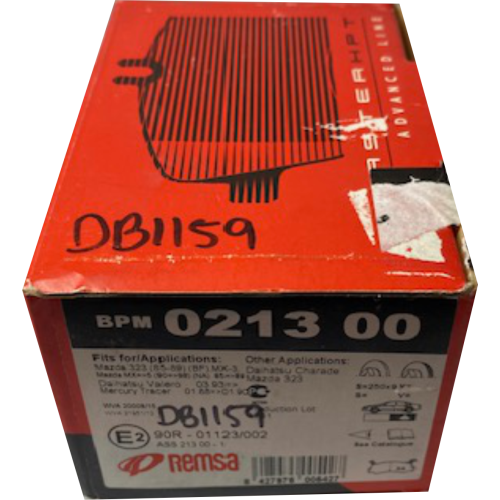 DB1159 Disc Brake Pads - DAUHATSU, FORD, MAZDA, EUNOS